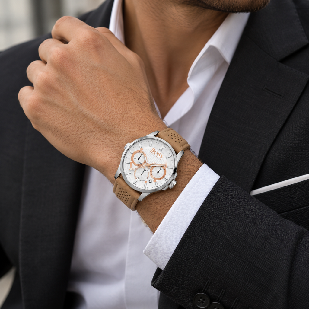 BOSS Chronograph – Beige