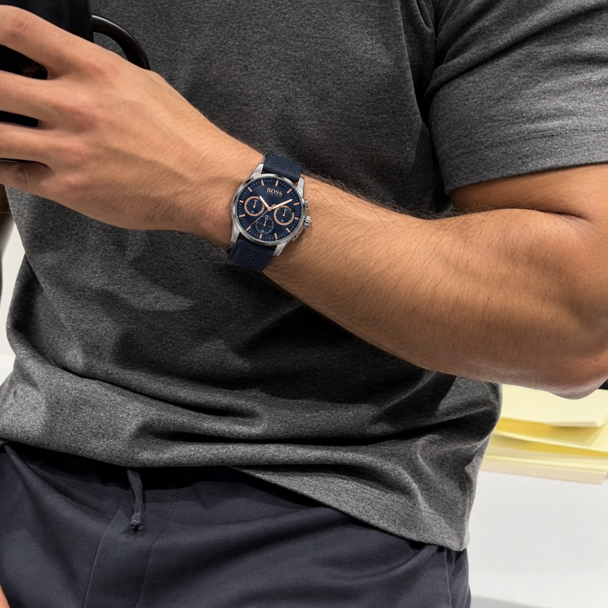 Hugo Boss Navy Blue Chronograph